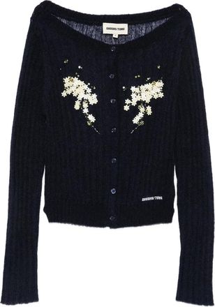 Shushu/Tong Beaded Floral-embellished Cardigan