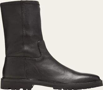 Loeffler Randall Danny Lambskin Lug-Sole Mid Boots