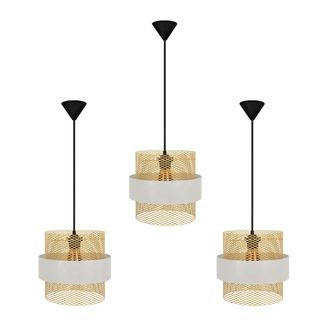 Tosel Suspensi&oacute;n tosel,metal,blanco,a 85xd 27x p 27cm