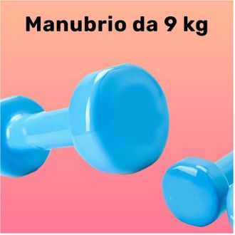 Trade Shop Trade Shop - Manubrio Singolo 9 Kg In Vinile Allenamento Esercizi Casa Palestra Workout Fit