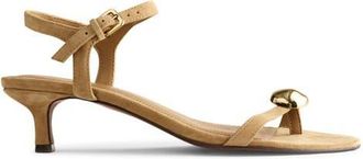 Madewell The Mila Organic Hardware Ankle Strap Sandal in Field Khaki at Nordstrom, Size 6.5