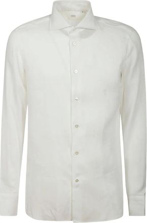 Borriello Camicia in lino/fibra di lino - Bianco