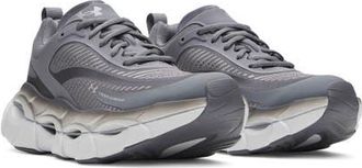 Under Armour UA Halo Racer Running Shoe in Castlerock /Metallic Silver at Nordstrom, Size 10.5