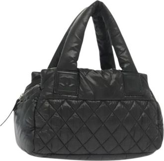 Chanel Pre-owned Handbags, female, Black, Size: ONE SIZE Pre-owned Nylon handbags