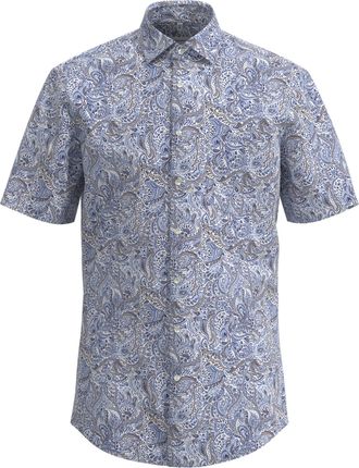 Seidensticker Businesshemd SEIDENSTICKER Regular, Herren, Gr. XL43, normale &Auml;rmell&auml;ngen, blau, 100% Baumwolle, gebl&uuml;mt, regular fit, gerader Abschluss, Hemden Busin