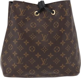 Louis Vuitton Neonoe Monogram Canvas Black Canvas Handbag (Pre-Owned)