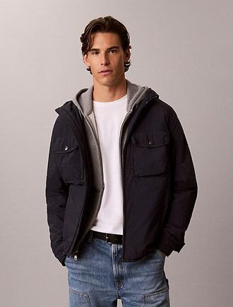 Calvin Klein Chaqueta De Plumas Y Nailon Arrugado