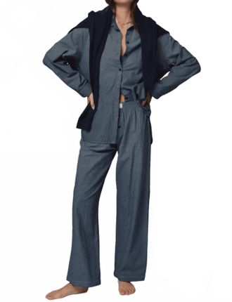 Stillwater Denim Chambre Favorite Shirt In Indigo