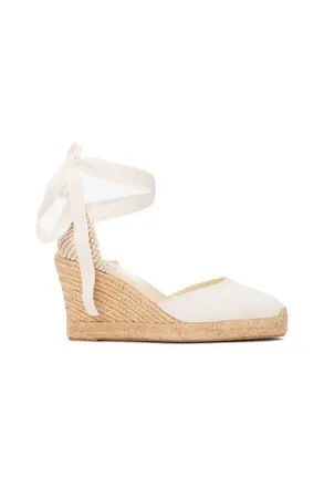 Soludos The Marseille Wedge Linen Colors Espadrille in Oasis White at Nordstrom, Size 11
