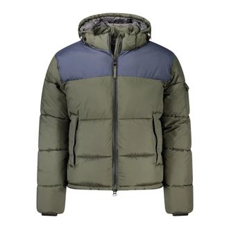 North Sails Groene Hoodie met Afneembare Capuchon - Heren - Winterjassen - Groen - XL - Jassen