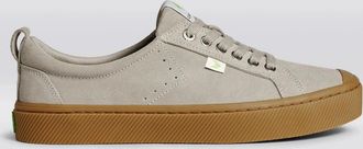 Cariuma Cariuma OCA Low Sneaker Gum Cloud Gray Suede Lace Up Shoes HAWK536