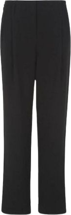 Giorgio Armani Technische Cady Rechte Broek - Dames - Straight fit broeken - Zwart - S - Broeken