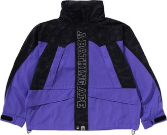 A Bathing Ape Camo Panel Snowboard Jacket Purple 1K80-140-324-PURPLE