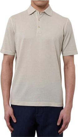 FILIPPO DE LAURENTIIS Polo met korte mouwen - Heren - Polos - Beige - 3XL - Katoen - Tops