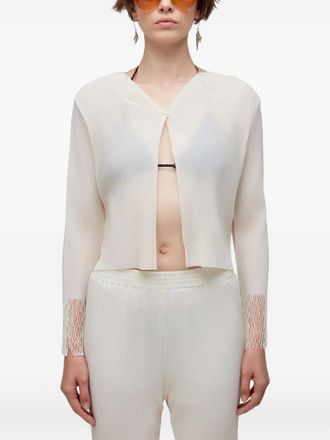 Osklen Plisse blouse met open voorkant - Wit