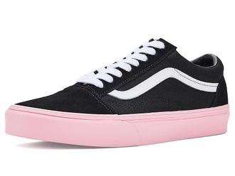 Vans FU Old Skool Shoes Sidewall Pink/Black : Mens 11.5 - Womens 13 Medium, Textile