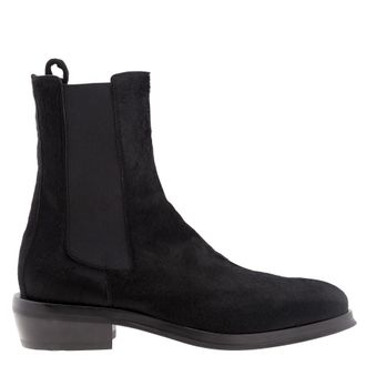 Ferragamo Frank Suede Chelsea Boots, Size 9 E