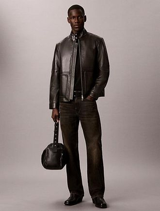 Calvin Klein Chaqueta De Piel Napa