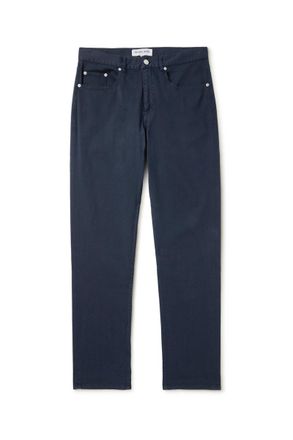 Frescobol Carioca Columbo Straight-Leg Cotton-Blend Twill Trousers