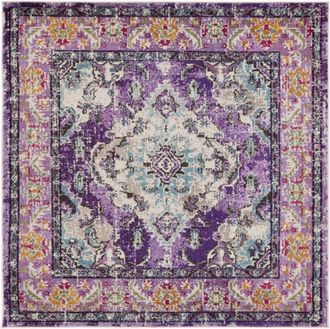 Safavieh Alfombra violeta/azul claro 122 x 122 cm