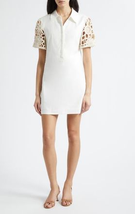 Ramy Brook Celine Linen Blend Minidress in Ivory at Nordstrom, Size Xx-Large