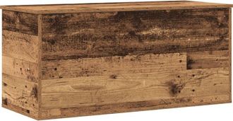 vidaXL Storage Box Old wood 100 x 42 x 46 cm Engineered Wood vidaXL