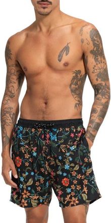Agua Bendita Joe Swim Trunks in Brown Multi at Nordstrom, Size 30