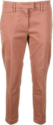 Dondup Casual Katoenmix Stretch Broek - Dames - Slim Fit Broeken - Bruin - W30 - Katoen - Broeken