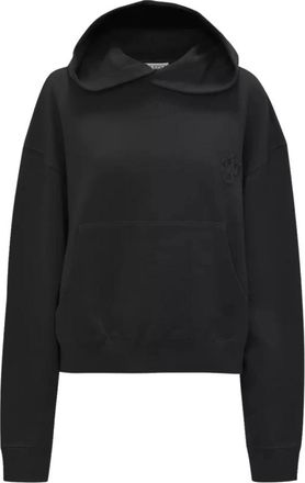 J.W.Anderson Anchor Logo Hoodie - Dames - Hoodies - Zwart - M - Katoen - Hoodies & sweatvesten