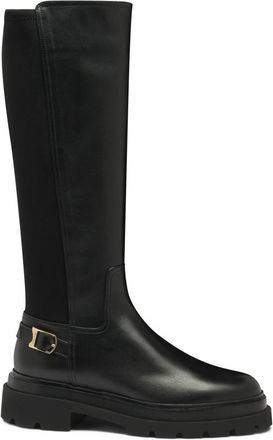 Santoni Over-knee Laarzen - Dames - Hoge Laarzen - Zwart - 39 EU - Schoenen
