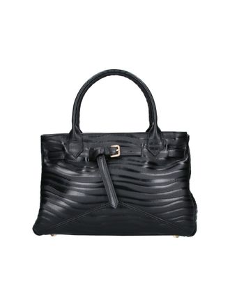 Ballantyne Black Kate 998 Calfskin Leather Tote Bag