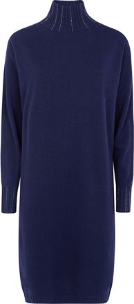 Fabiana Filippi Dress Turtle Neck Platinum