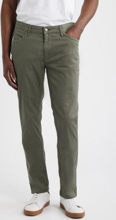 Brax Chuck Modern Fit Five-Pocket Pants in Olive at Nordstrom, Size 40 X 34