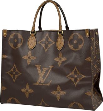 Louis Vuitton Brown Monogram Shoulder Bag Tote Bag (Pre-Owned)
