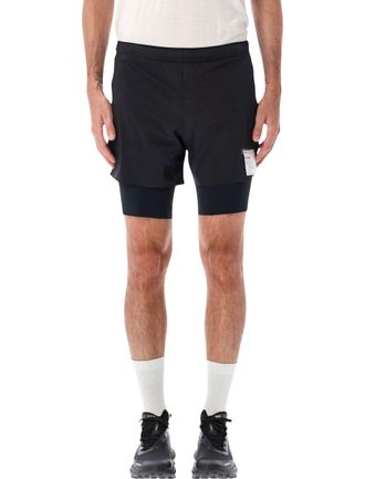 SATISFY Tech Silk 8 Coldblack Fabric Running Shorts