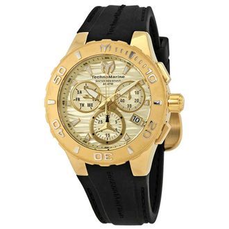 Technomarine Cruise Medusa Chronograph Gold Dial Mens Watch 115079