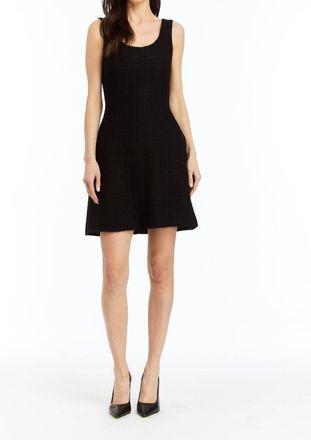 Drew Athena Lightweight Tweed Dress In Black