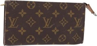 Louis Vuitton Pre-owned Vintage Canvas Clutch - Dames - Vintage Clutch - Bruin - ONE Size - Vintage