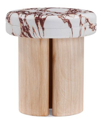 TOV Furniture Tov Furniture Sheila Textured Concrete Side Table