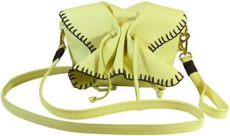 Carlos Falchi Mini Butterfly Tog Grain Leather Bag in Lemon at Nordstrom