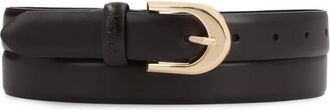 Kazar Accessoires, Dames, Bruin, 90 CM, Leer, Smal Leren Riem