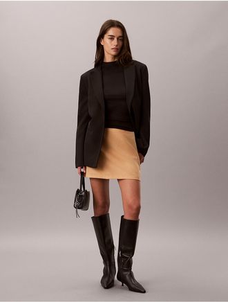 Calvin Klein Jeans Calvin Klein Womens Sueded Mini Skirt - Brown - 10
