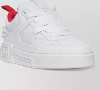 Christian Louboutin leather studded low-top sneakers