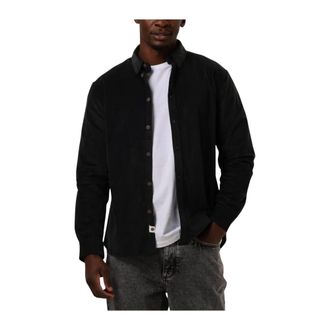 Anerkjendt Heren, Overhemden, Grijs, Maat: S Corduroy