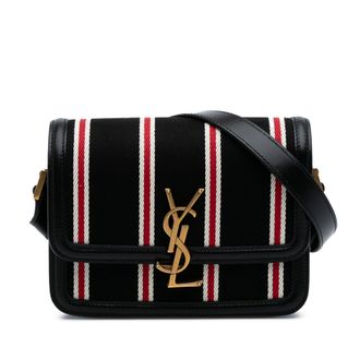 Saint Laurent Niki Mini Bag Gestreepte Canvas