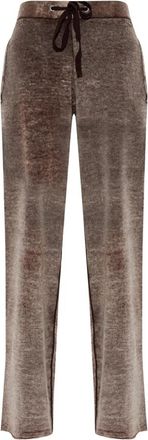 Diesel M-Honorine Wolle Broek - Dames - Sweatpants - Bruin - L - Wol - Broeken
