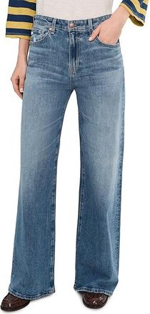 AG - Adriano Goldschmied Saige Mid-Rise Wide Leg in American West Womens Jeans American West : 28 31, Cotton/Denim/Elastane