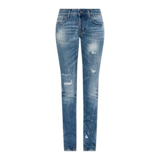 Dsquared2 Skinny Jeans, female, Blue, Size: 2XS Super Skinny Jeans
