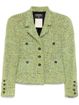 Chanel 1994 tweed jack - Groen