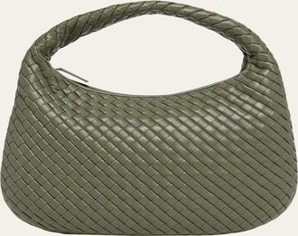 Bottega Veneta Veneta Medium Leather Hobo Bag